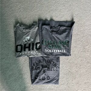 Gray Graphic T-Shirts Set